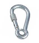SPRING HOOK WITH SAFETY SCREW A4 7X70 — 8232407 70 MTECH