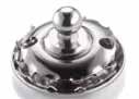 TENAX KNOB FOR CLOTH BRASS NICKEL-PLATED FOR CLOTHES — 86686STOFFE MTECH