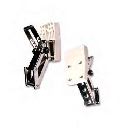 STAINLESS STEEL OUTBOARD MOTOR BRACKET with 4 POSITIONS RETURN SPRING /up to 15HP/ — 136.01 MAVIMARE