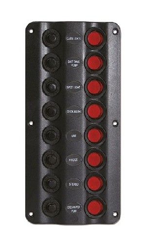 SWITCH PANEL WITH 8 CIRCUIT BREAKER AND LED IP54 — L0608028 TREM