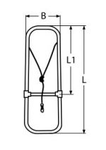 LADDER FOR INFLATABLE BOATS ALU 1100MM — 81427503 MTECH