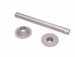 TABLE LEG WITH BASES ALU ANODIZED SILVER — 8146490700 MTECH