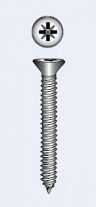 CROSS RECESSED TAPPING SCREW, COUNTERSUNK HEAD - 4.8x25 mm — 7982448 25 MTECH