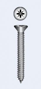 CROSS RECESSED TAPPING SCREW, COUNTERSUNK HEAD - 4.8x19 mm — 7982448 19 MTECH