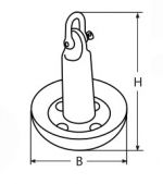 MUSHROOM ANCHOR STEEL PVC COATED 4.5kg — 8148431045 MTECH