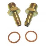 PAIR OF HOSE FITTINGS FOR DIESEL FILTERS, STRAIGHT 10мм — GS30431