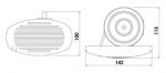 ELECTRIC FLUSH MOUNT HORN WHITE 9003 — L0274130 TREM