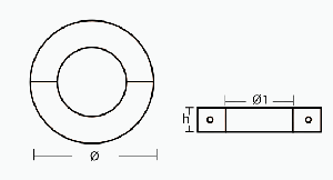 SHAFT COLLAR 75 mm — 00568 TSEAL