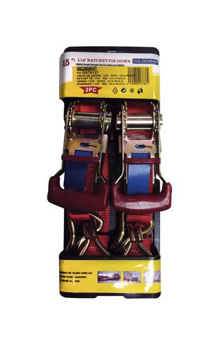 RATCHET TIE 1-1/16, 4.5m, 1200kg, RED — GS76127