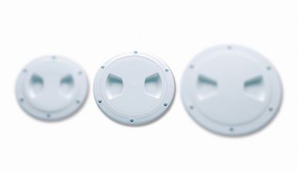 WHITE DECK PLATES WITH ROTATING CLOSURE RAL 9003 ф170 — N0712074 TREM