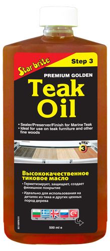 PREMIUM GOLDEN TEAK OIL – STEP 3, 16 fl. oz. — 85116 STA