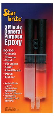 5 MINUTE CURE EPOXY SYRINGE – CLEAR 1 oz. — 93401 STA