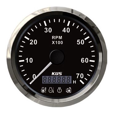 TACHOMETER with 4 LED ALARM — MX07046 PRETECH