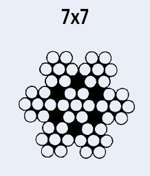 СТОМАНЕНО ВЪЖЕ 7x7 AISI-316, 3 mm — 8379403 250 MTECH