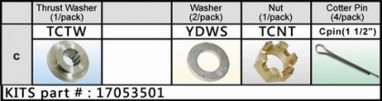 PRESSED-IN PROP KITS — 17053501 TC-PKT SOLAS