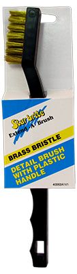DETAIL BRUSH W/PLASTIC HANDLE AND BRASS BRISTLES — 40063 STA