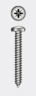 CROSS RECESSED TAPPING SCREW, PAN HEAD - 2.9x13 mm — 97981429 13 MTECH