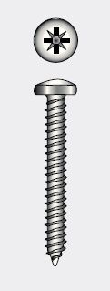 CROSS RECESSED TAPPING SCREW, PAN HEAD - 4.2x25 mm — 97981442 25 MTECH