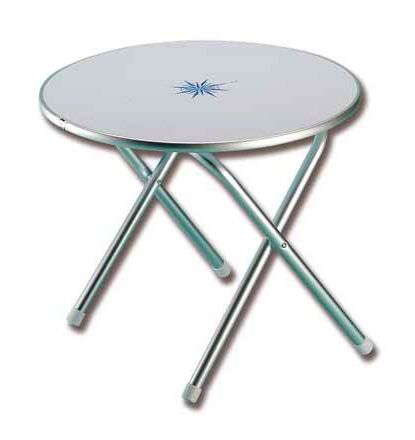 FOLDING ROUND TABLE WITH MARINE DECORATION — D1760003 TREM