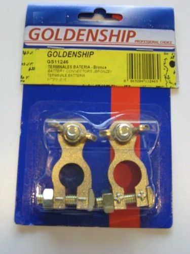 PAIR BATTERY TERMINALS (BRONZE) — GS11246