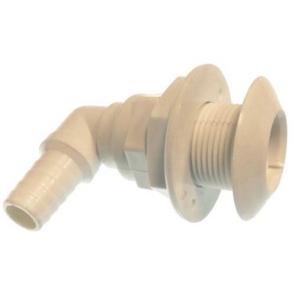 THRU HULL CONNECTOR  90° 1“ 25mm — GS30088