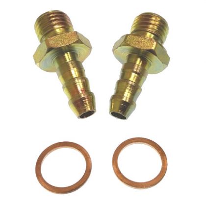 PAIR OF HOSE FITTINGS FOR DIESEL FILTERS, STRAIGHT 8мм — GS30430