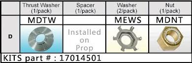 PRESSED-IN PROP KITS — 17014501 MD-PKT SOLAS