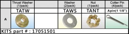 PRESSED-IN PROP KITS — 17051501 TA-PKT SOLAS