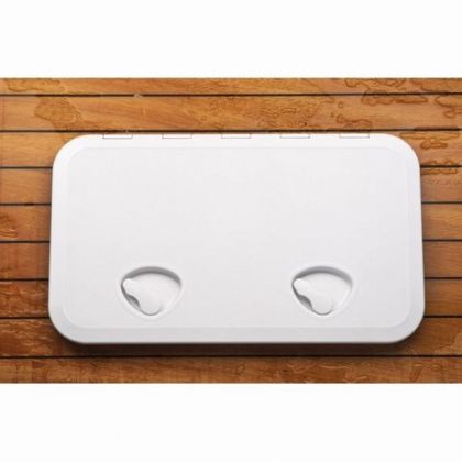 WATERPROOF ABS ACCESS HATCH WITH COVERED SCREWS 606X353 WHITE — L5435606 TREM
