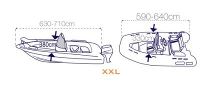 ПОКРИВАЛО ЗА ЛОДКА “COVY LINE“ XXL — O2238710 TREM