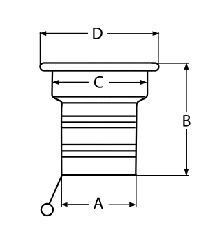 HOSE DECK FILL WITH KEY,DIESEL — 83144DIESEL 1-1/2 MTECH