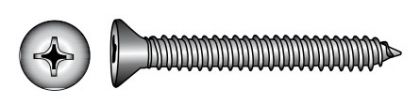 CROSS RECESSED TAPPING SCREW, COUNTERSUNK HEAD — 79824042 19 MTECH