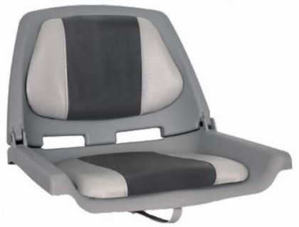 FISHERMAN SEAT FOLDING PADDED GREY/CHARC — OCEMA702-23