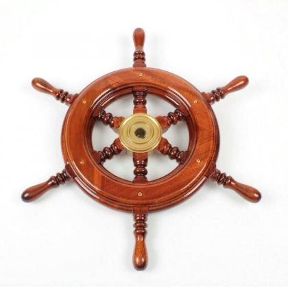 MAHOGANY WOOD STEERING WHEEL TRADITIONAL STYLE — V.CD49 MAVIMARE