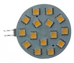LED ЛУНИЧКА G4 12LED 3W 10/30V ф45mm /топла светлина/ — GS10514