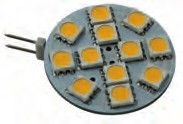 LED ЛУНИЧКА G4 12LED 2.2W 10/30V ф30mm /студена светлина/ — GS10511