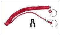 RED COILED LANYARD SUZUKI — PLA 27474