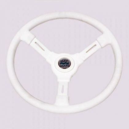 STEERING WHEEL WITH WHITE PLASTIC GRIP, ф350 mm — V.LN32B MAVIMARE