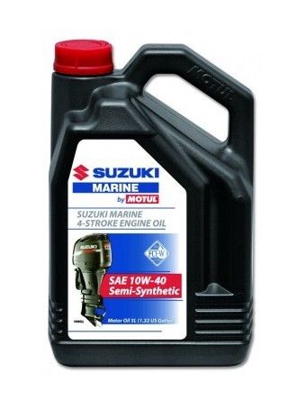 MARINE ENGINE OIL 4-STROKE SAE 10W-40 SEMI-SYNTHETIC 5L — 99000-22B60-4T5 SUZUKI