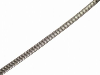 WIRE ROPE HARD/STIFF 1X19 AISI-316, 4 mm — 8378404 250 MTECH