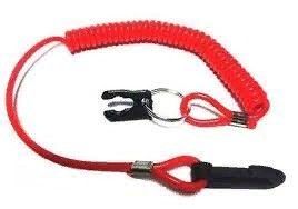 RED COILED LANYARD HONDA/OMC/JOHNSON — PLA 27476