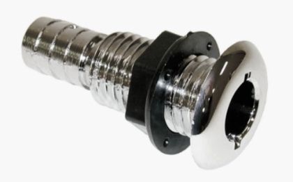 STRAIGHT THRU-HULL FITTING CHROME 3/4 (19 mm) — THTH-750CP