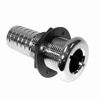 STRAIGHT THRU-HULL FITTING CHROME 1-1/8“ (29 mm) — THTH-1200CP