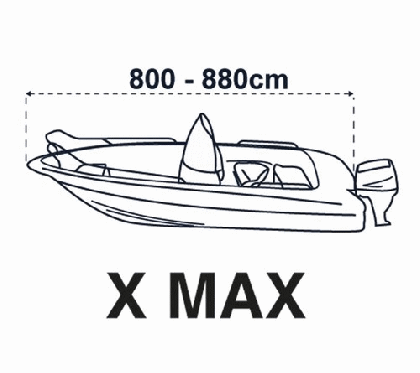 ПОКРИВАЛО ЗА ЛОДКА “COVY LINE“  X MAX /синьо/ — O2280850 TREM