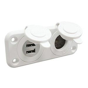 DOUBLE USB SOCKET + CIGARETTE LIGHTER — L0674516 TREM