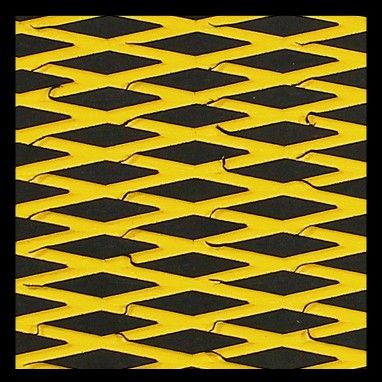 1050x1600 cm, 2T CUT DIAMOND W/PSA - BLACK on YELLOW — SHT40D-2TPSA-BLK-YEL SBT