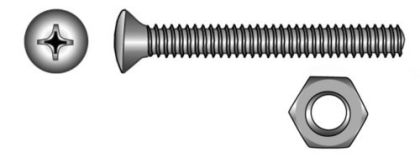 БОЛТ КОНУСНА ГЛАВА С ГАЙКА DIN966 - 6x35 mm,+DIN934 M6 A4 - 4 бр. — 9096646 35 MTECH