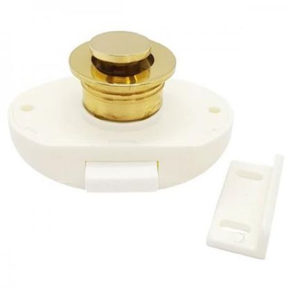 DOOR LATCH (POLISHED BUTTON) — GS72441