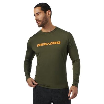 LONG SLEEVE RASHGUARD MEN ARMY GREEN — 4544591277 BRP