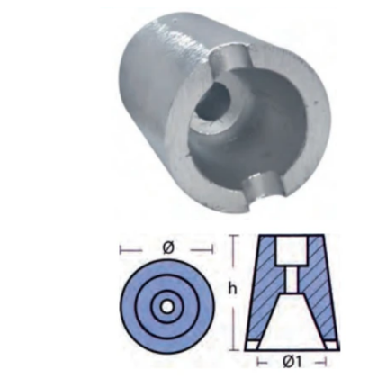 ZINC ANODE — 00400SOLE/1 TSEAL